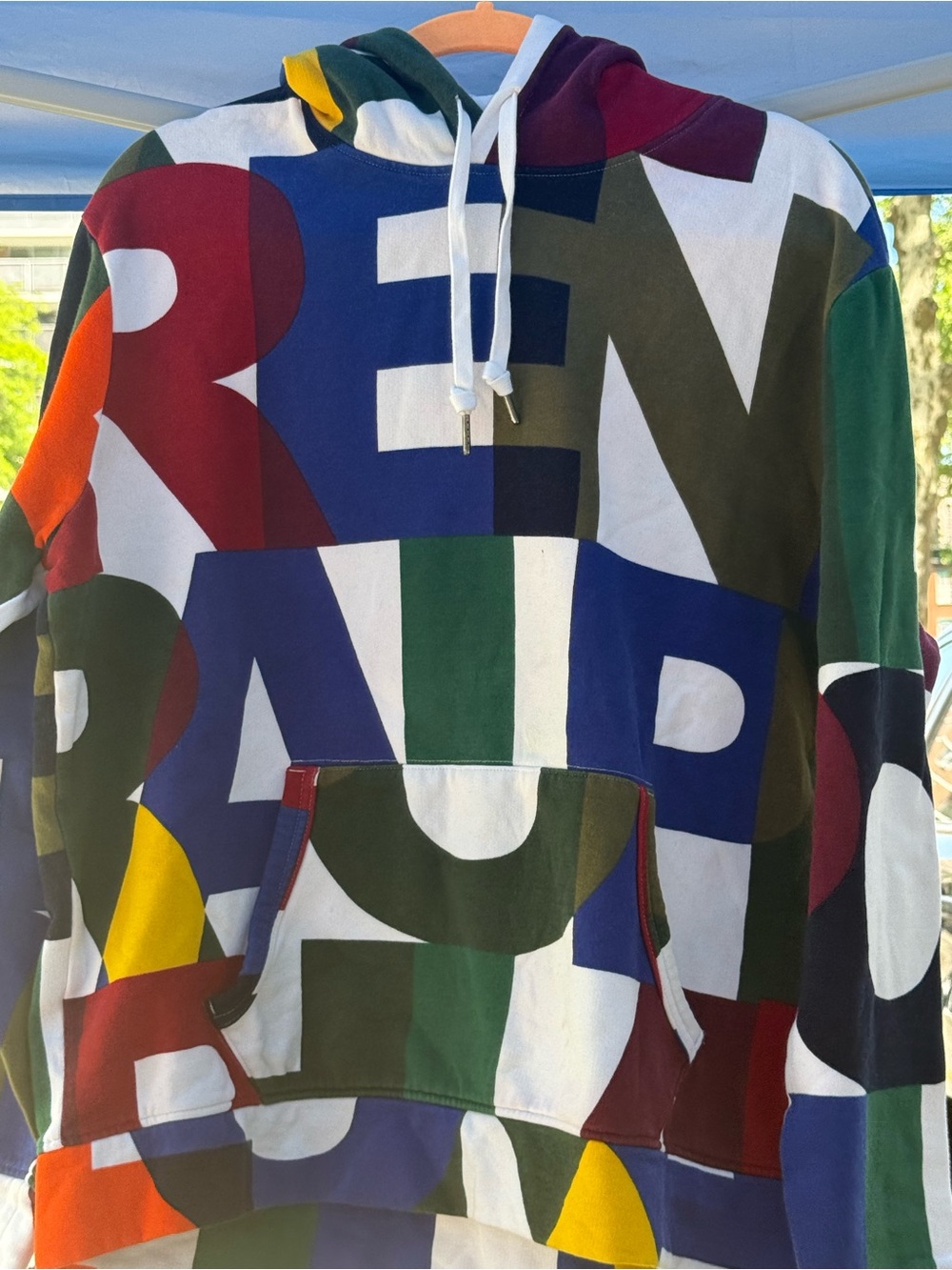 Polo by Ralph Lauren Multicolor Graphic Lettering Crewneck Hoodie